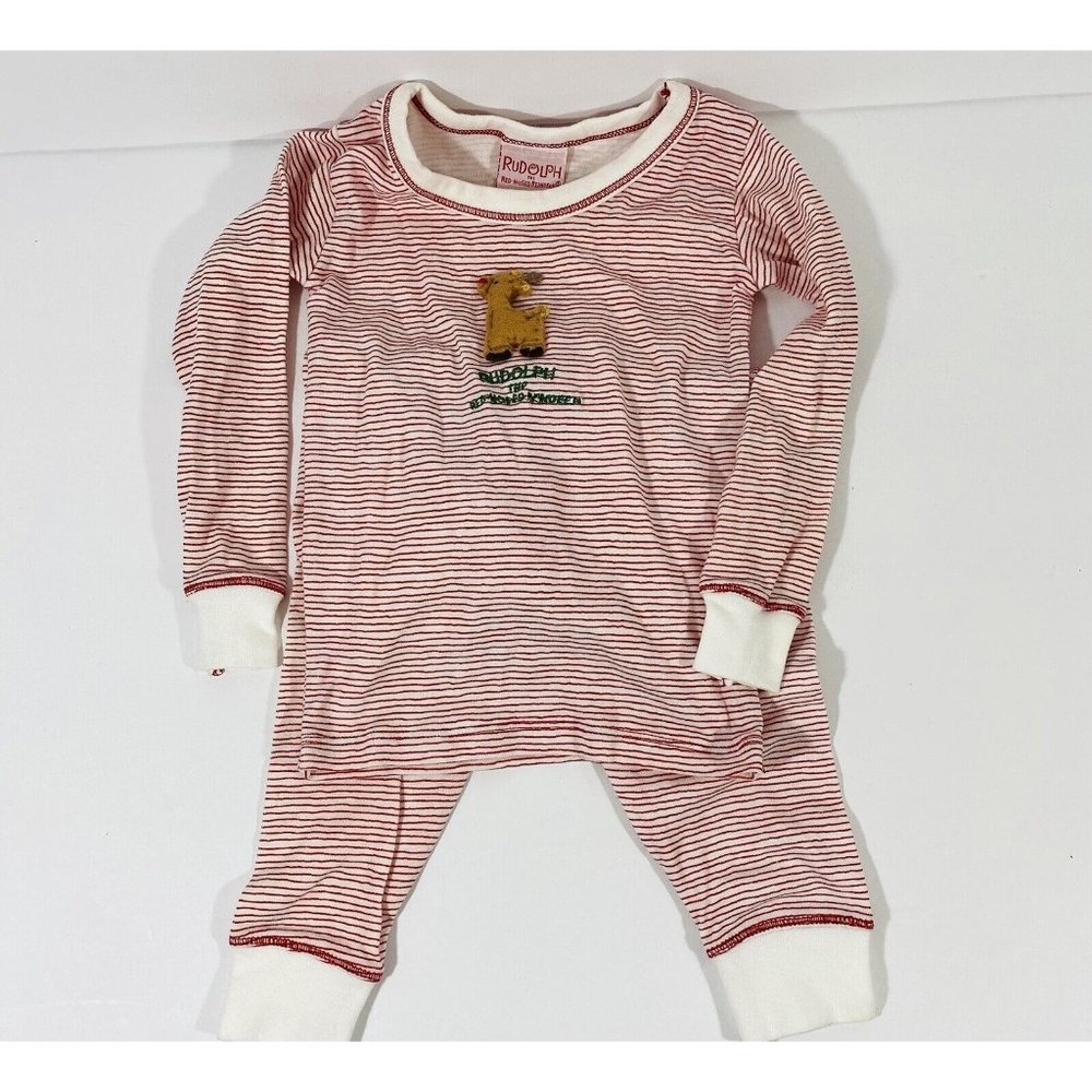 Rudolph the Red Nosed Reindeer Christmas Pajama Set Size 2T (25-28 Lbs) Toddler